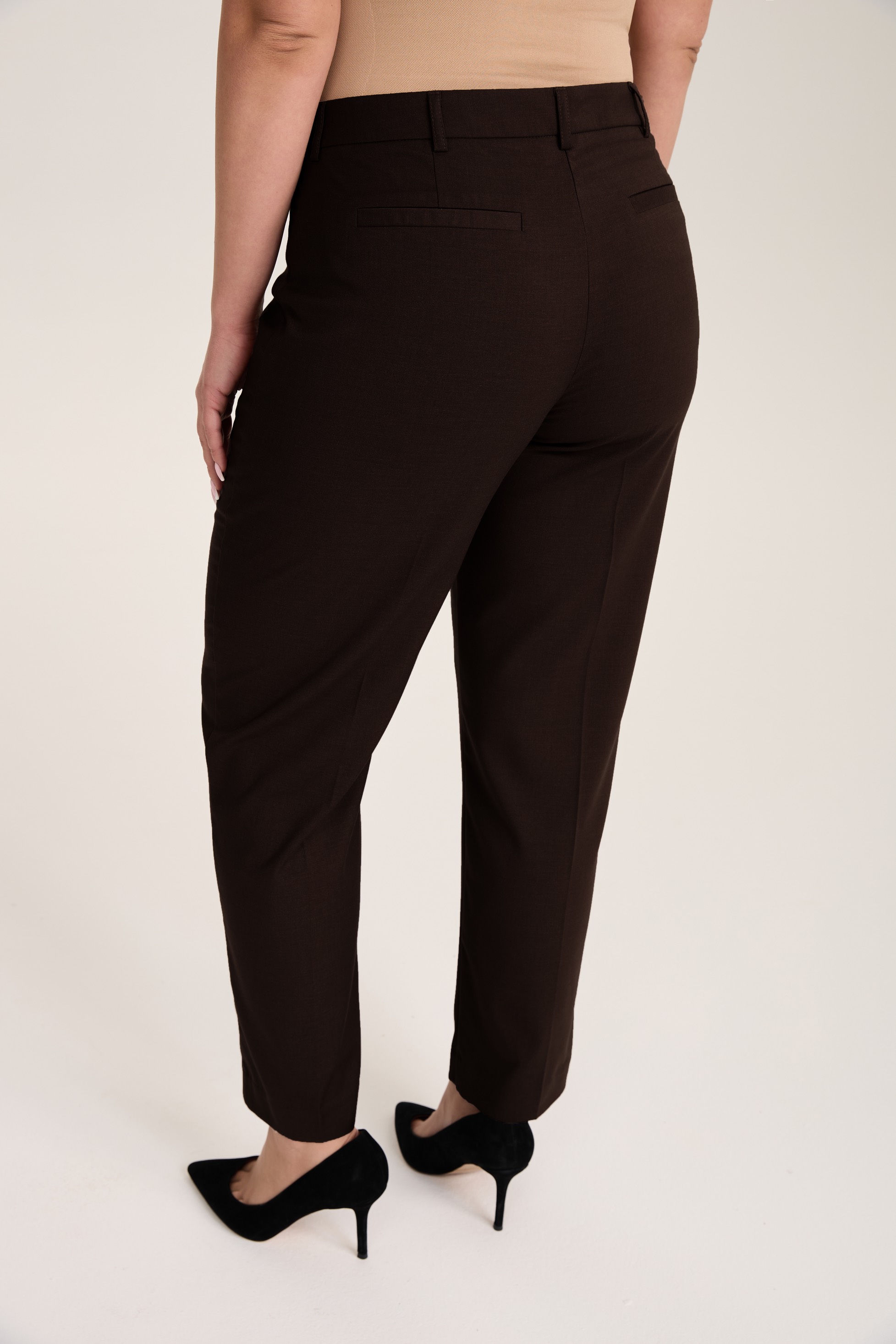 Брюки классические, шоколад