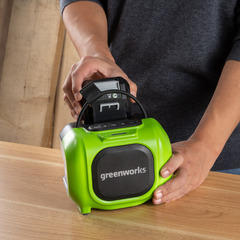 Беспроводная акустическая система Greenworks GPT-MNBS 24V с гибридным питанием, без АКБ и ЗУ