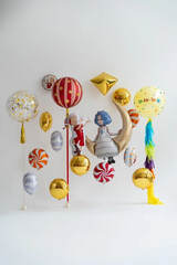 Сет гелиевых шаров Буратино и Мальвина