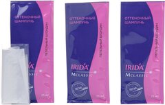 IRIDA М Шампунь оттеночный для окраски волос ПЕПЕЛЬНЫЙ БЛОНДИН 3*25мл