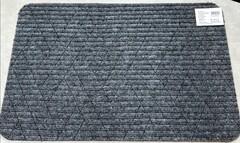 Коврик придверный влаговпитывающий Ромб Лазер без канта серый