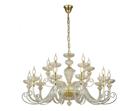 Подвесная люстра Newport ANNETTE 8620+5/C mat.soft gold clear, М0071529