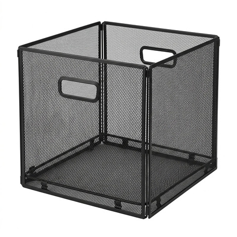 Корзина декоративная "Сomfort", 33х33х32, черный, сталь