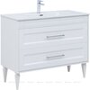 Aquanet 345363 Тумба с раковиной Бостон new 100 (Flat) цв.белый сатин (345363)
