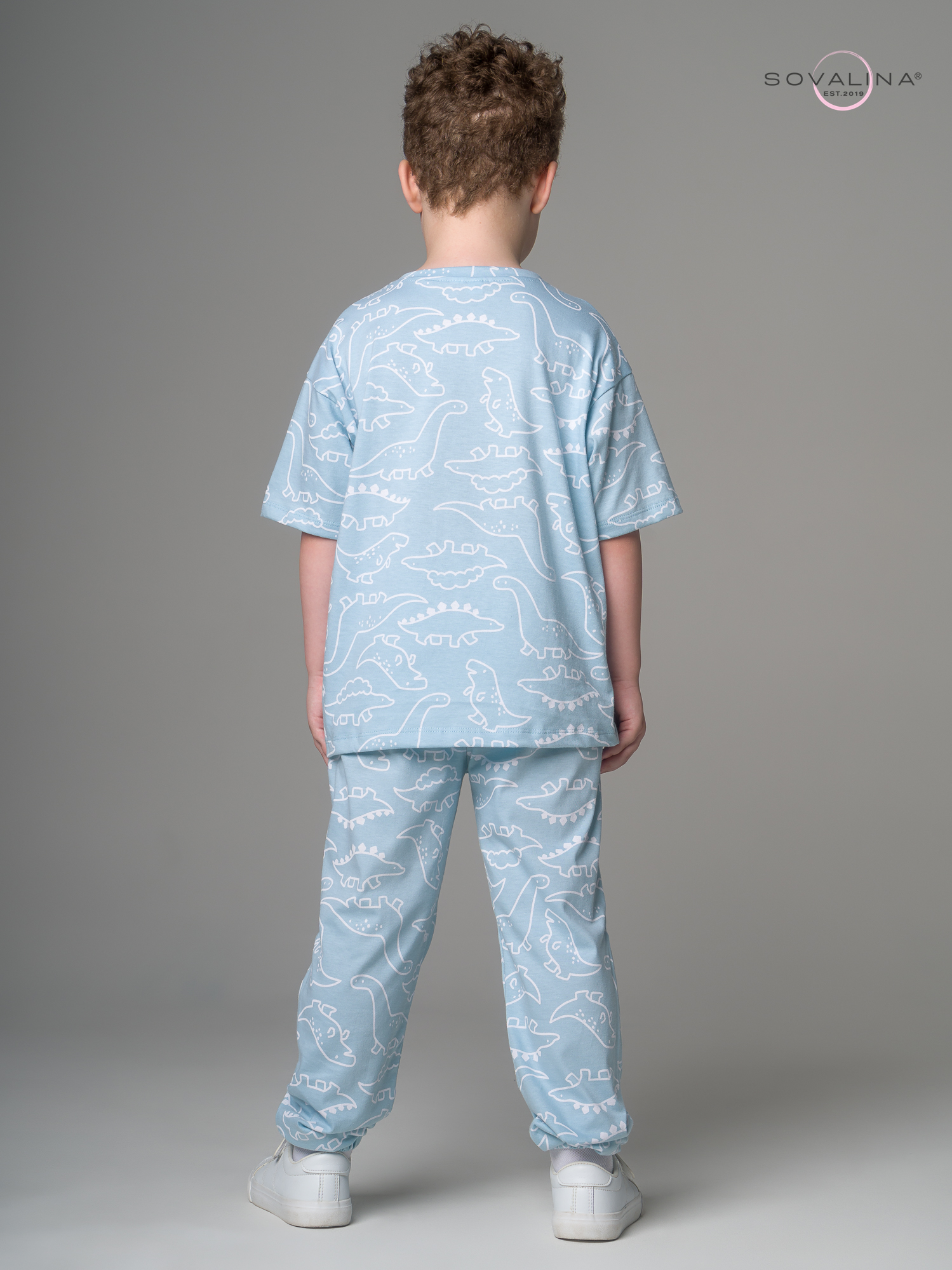 Костюм Daily men белые динозавры