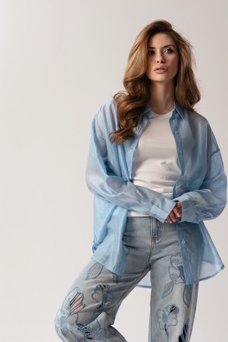 Рубашка со стразами