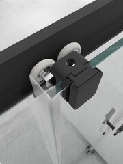 Душевое Ограждение Triton Фикс-Блэк 120х90