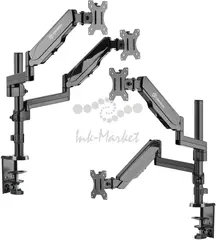 Настольный кронштейн-газлифт для двух мониторов ONKRON G140 чёрный