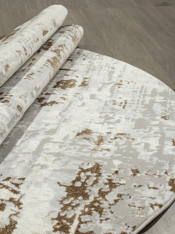 ковёр PALERMO (F284 BEIGE-GREEN) 1,6*2,3 м овал
