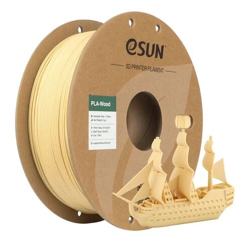 Пластик для 3D-печати eSUN PLA-Wood, 1.75 мм, 1 кг, натуральный, PLA-Wood175O-PW1P1