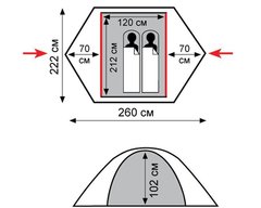 Палатка Tramp Sarma 2 (V2)