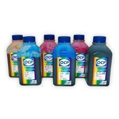 Набор чернил OCP для Epson T50, T59, P50, TX800, TX700, TX650, RX610 - OCP  BK 140 (340 edition), M 140, ML 141, C 142, CL 141, Y 140 - 6 x 500 мл.