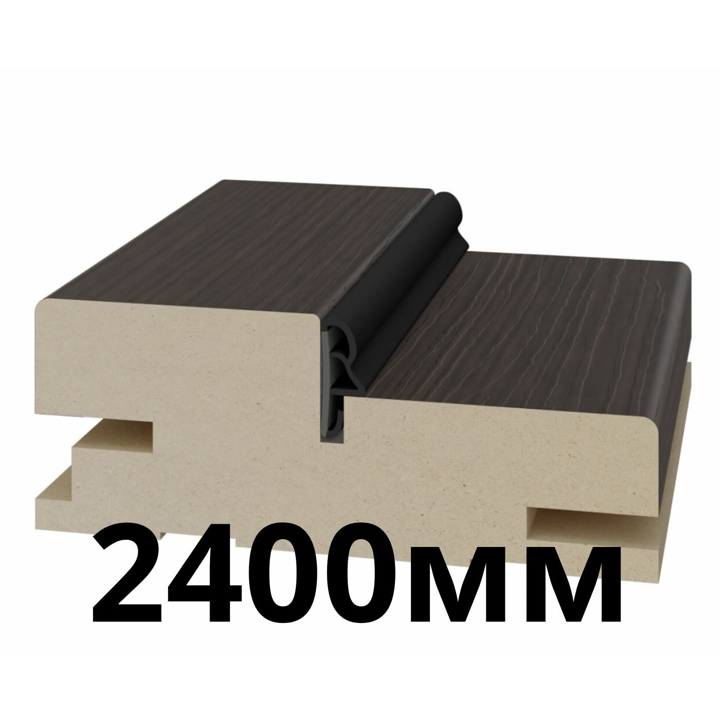 Дверная коробка телескопическая 80х30х2400мм экошпон Венге