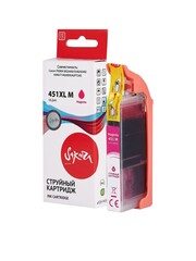 Струйный картридж Sakura 6474B001 (451XL M) для Canon PIXMA MG5440, 5540, 6340, 6440, 7140; MX924; iP7240, водорастворимый тип чернил, пурпурный, 10,2 мл., 660 к.