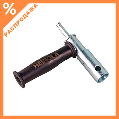 Адаптер (переходник) с ручкой для ледобура под шуруповерт Heinola, Серый/Черный