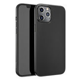 Силиконовый чехол Mat матовый Hoco “Fascination series”для iPhone 12, 12 Pro (6.1") (Черный)