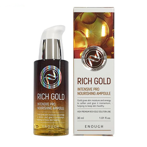 Enough Rich Gold Intensive Pro Nourishing Ampoule - Питательная сыворотка с золотом, 30 мл