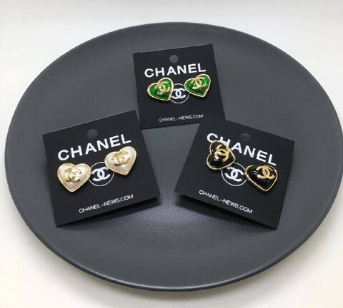 Серьги сердце Chanel