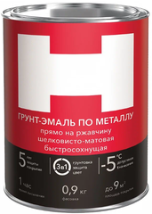 ГРУНТ- ЭМАЛЬ ПО РЖАВЧИНЕ 3 В 1 "HAMMERTON"