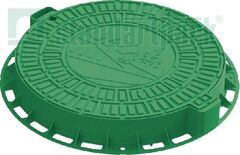 Люк Л-60.80.10-ПП садовый зеленый Домик кл. А (Арт. 35188-82Д)