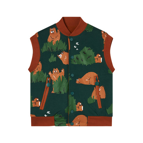 Двусторонний Жилет Stella McCartney Kids Grizzly Bear