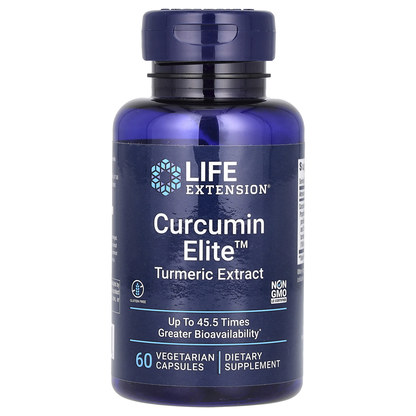 Life Extension, Curcumin Elite, экстракт куркумы, 60 растительных ...