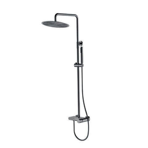 Boheme 128-SGM.4 Стойка для душа STICK SHINE GUN METAL SPIRALE