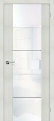 Дверь V4 WW / Цвет Bianco Veralinga / Стекло White Waltz / Двери Браво