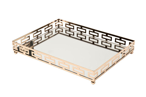 Поднос декоративный 35x25см Garda Decor золотой