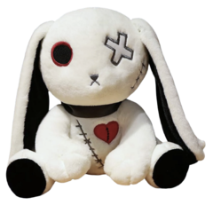 Мягкая игрушка Готический заяц белый