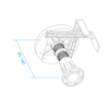 RGW 03300100-04 Крепеж к экрану RGW NG-01 (B)