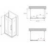 Abber Schwarzer Diamant AG30170BMH-S70BM-S70BM Душевой уголок, 170x70x195