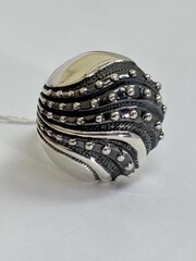 Волны (кольцо из серебра)