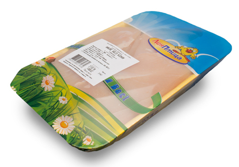 Филе грудки цыплят охлажденное "ЛенПтица"~800г