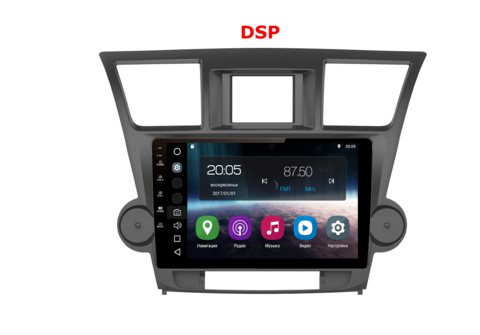 Штатная магнитола FarCar s200 для Toyota Highlander 07-13 на Android (V035R-DSP)