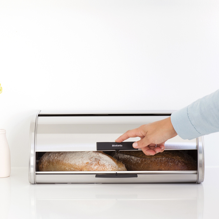 Хлебница Brabantia Touch Bin® - Matt Steel (матовая сталь), арт. 397066 - фото 2