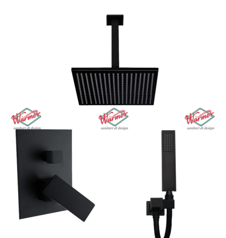 Душевой набор Warmer Black Line FL Box -10D