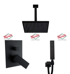 Душевой набор Warmer Black Line FL Box -10D
