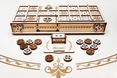 GAMESET - Настольная игра Ура и Сенет от Eco Wood Art (EWA) - Игровой набор с двумя древними настольными играми в одной коробке. Деревянный конструктор