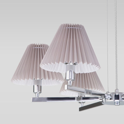 Подвесная люстра 60136/6 хром/серый