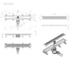 Am.Pm W01SC-P11-060-01SB MasterFlow Трап для душа линейный универс затвор Cut Gradient 60см цвет сталь мат