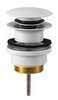 REMER 905CCR114BO Донный клапан click-clack для раковин с переливом и без 1 1/4"