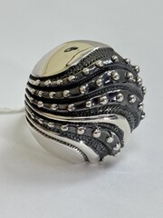 Волны (кольцо из серебра)