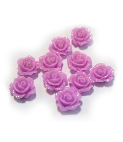 162 стразы цветочки фиолетовый 10 шт