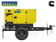Дизельный генератор AKSA APD 43C на шасси