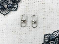 Поворотное кольцо для брелока, ш. 6 мм, L 18 мм, никель