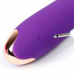 Фиолетовый вибратор для стимуляции точки G - 22 см. - 