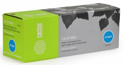 Картридж лазерный Cactus CS-CF380X CF380X черный (4400стр.) для HP LJ Pro M476dn, M476nw, M476dw