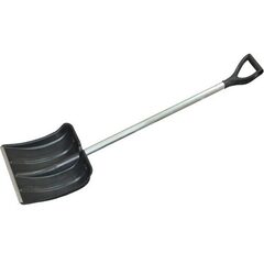 Лопата для снега пластик с алюминиевой планкой 365х380мм