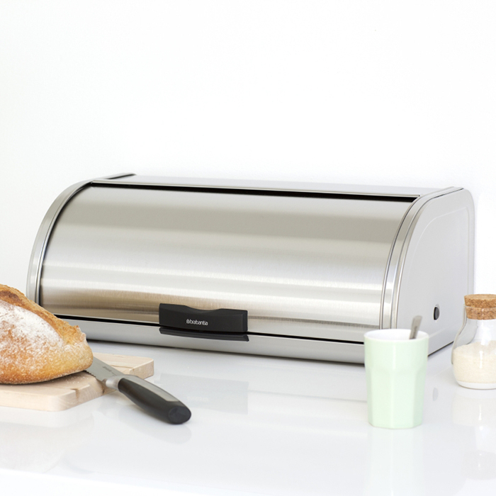 Хлебница Brabantia Touch Bin® - Matt Steel (матовая сталь), арт. 397066 - фото 3